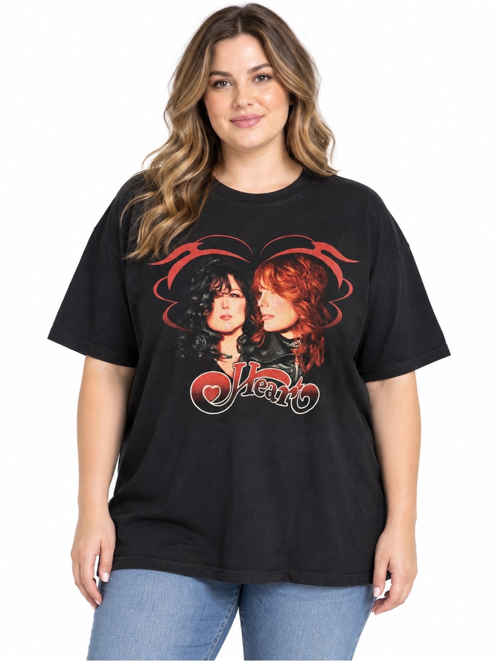Heart “Human 2008” Tour Black Graphic T-Shirt – Size 2X